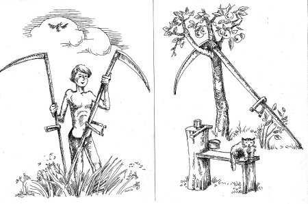 Раскраска сенокос для детей