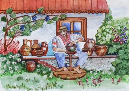 Народные умельцы в рисунках для детей