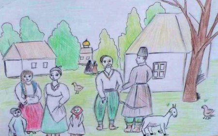 Рисунок на тему быт