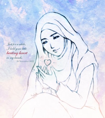 Чеченская женщина рисунок