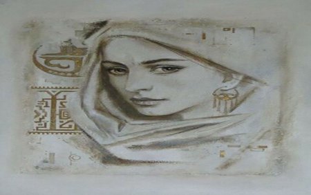 Рисунок на день Чеченской женщины