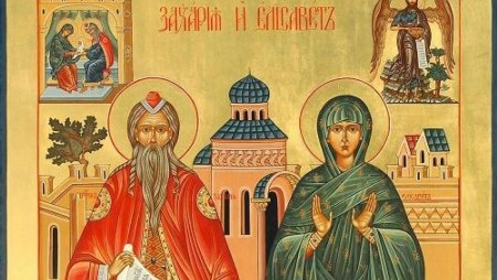Святые пророк Захария и Елисавета иконы
