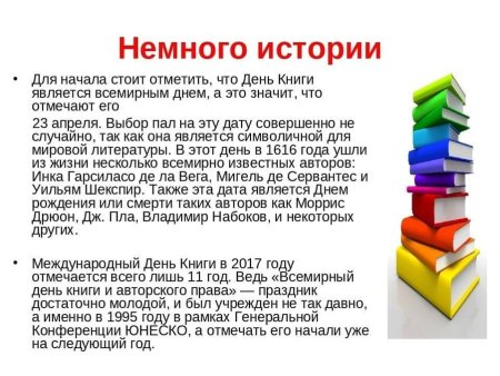 23 Апреля Всемирный день книги и авторского права
