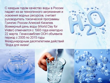 Всемирный день мониторинга воды