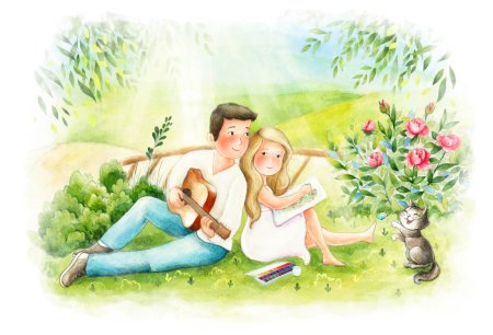 Иллюстрация дружеской любви