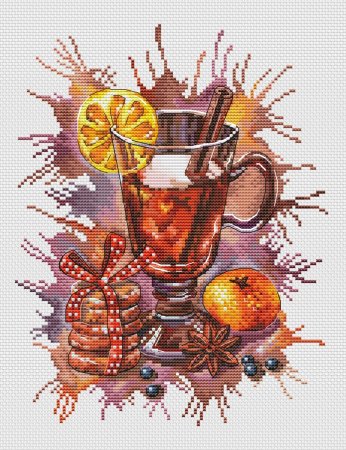 Анна Петунова схема вышивки глинтвейн
