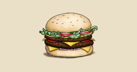 Чизбургер стикер