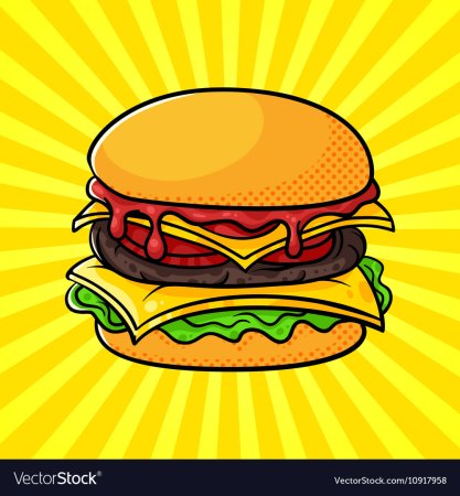 Бургер поп арт