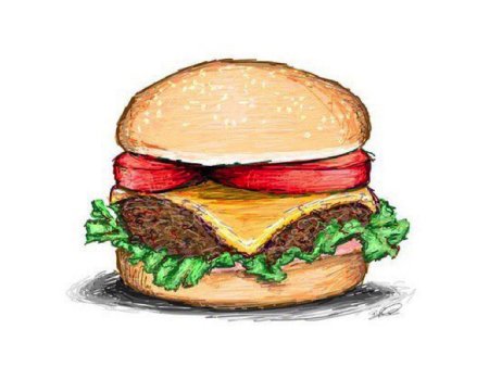 Бургеры для срисовки