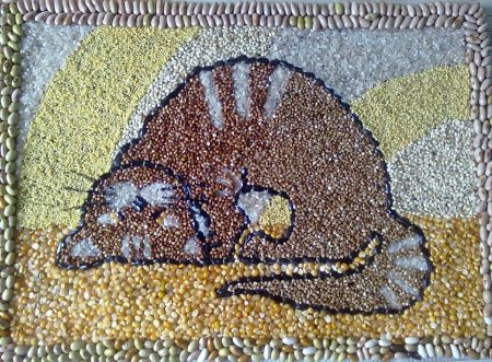 Панно из круп