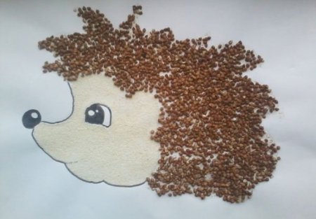 Аппликация из круп