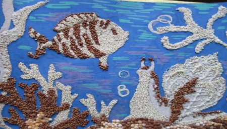 Рыбка из круп