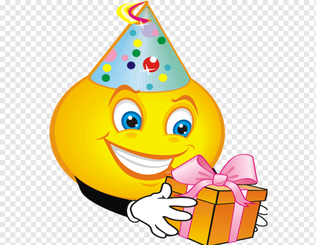 Смайлик с днем рождения