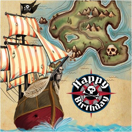 Пиратская вечеринка плакат