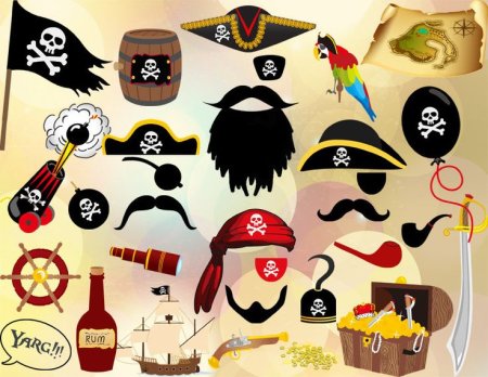 Атрибуты для пиратской вечеринки