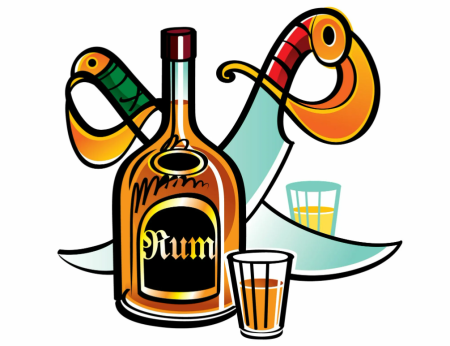 Бутылка Рома вектор