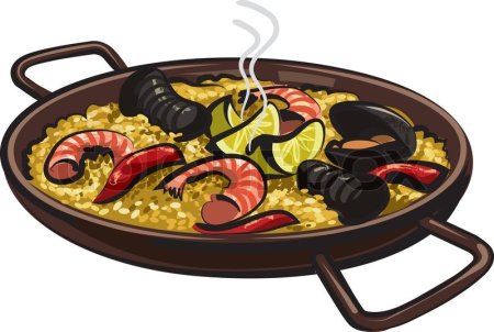 Паэлья рисунок