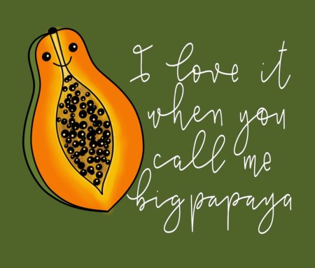 Папайя и макадамия Минимализм