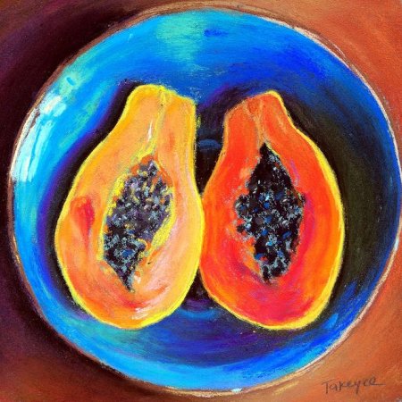 Папайя картина маслом