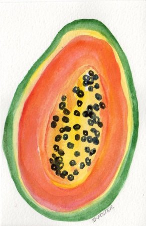 Картина папайя