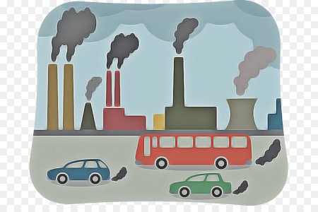 Заводы и машины загрязняют воздух