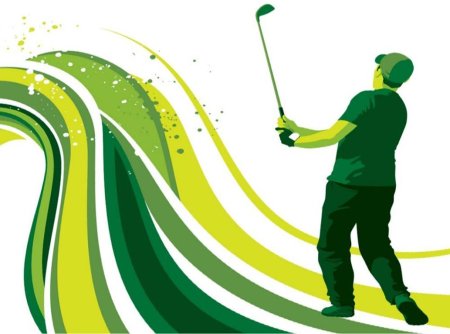 Мини гольф вектор