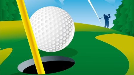 Игра в гольф рисунок