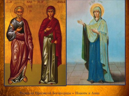 Иоаким и Анна древние икона