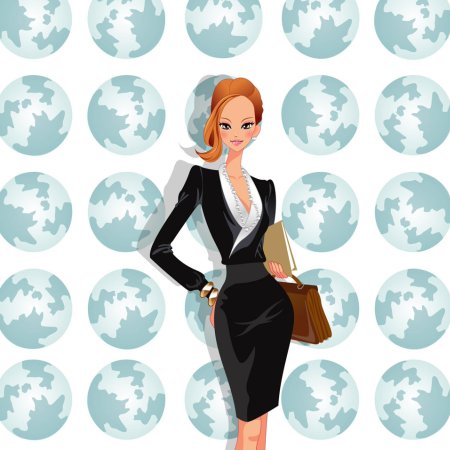 Бизнес леди иллюстрация