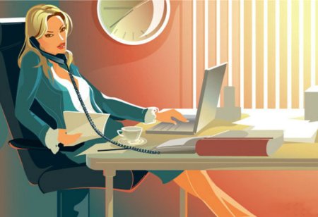 Успешная женщина иллюстрация