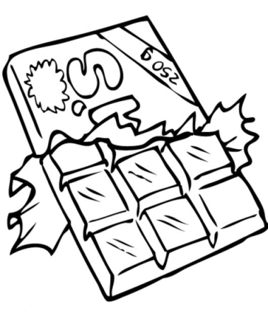 Шоколад раскраска для детей