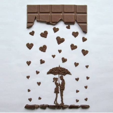 Рисование шоколадом