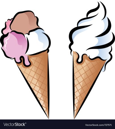 Рожек мороженое для распечатки