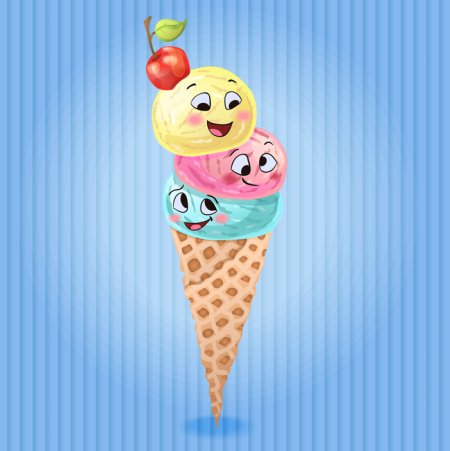 Мороженое иллюстратор