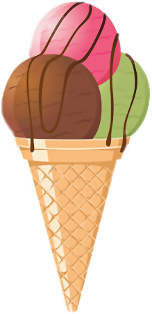 Мороженое мультяшное