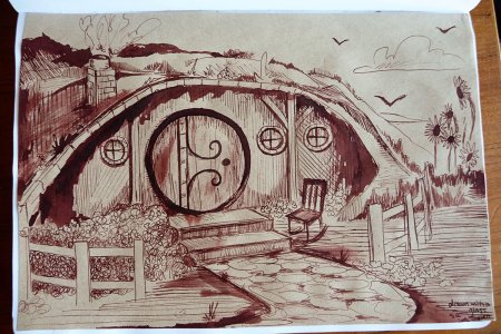 Дом Хоббита иллюстрации