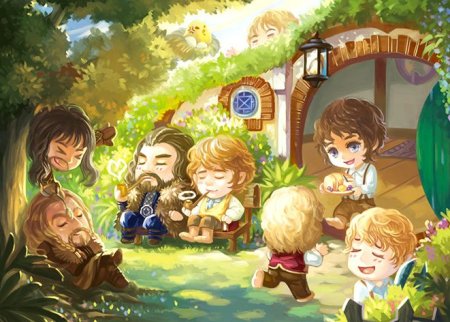 Хоббит арт Бильбо и Фродо