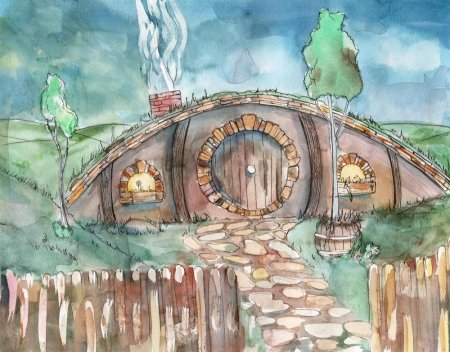 Нора Хоббита иллюстрации