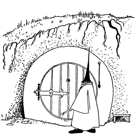 Раскраска Хоббит Толкиен