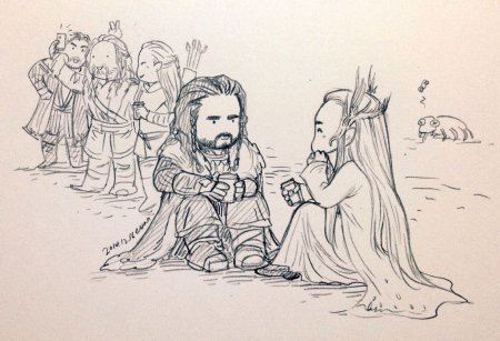 Леголас и Трандуил Гномы