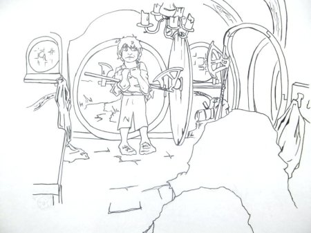 Хоббит раскраска