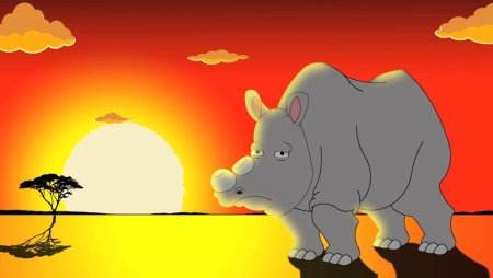 Носорог с днем рождения