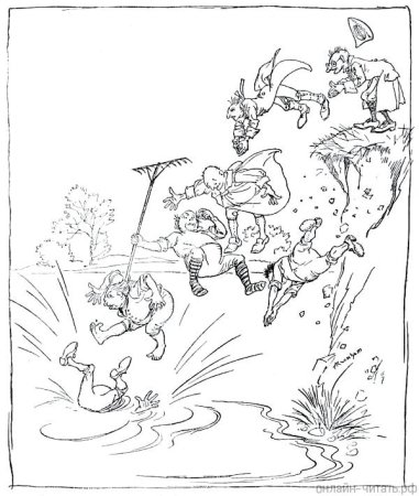 Семеро храбрецов братья Гримм раскраска