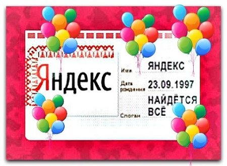 День рождения поисковой системы Яндекс 23 сентября