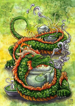 Дракон чай арт