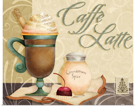 Винтажные надписи с кофе для декупажа