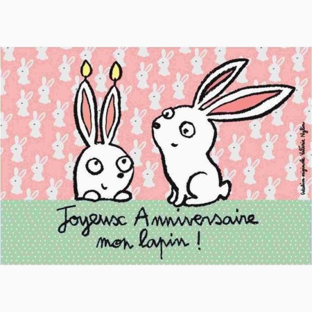 Открытки с днём рождения с кроликом