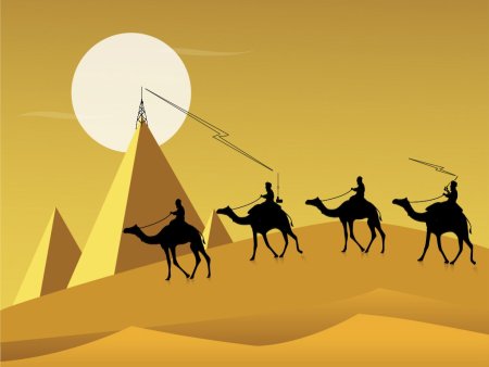 Силуэты Караван пустыни