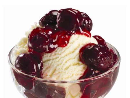 Десерт вишнёвый фламбе