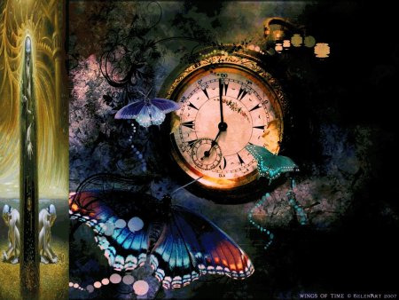 Картина с тикающими часами